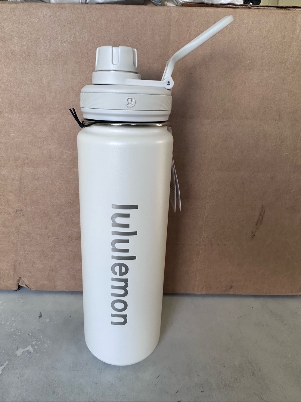 lululemon athletica White & Silver Stainless Steel Water Bottle
